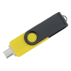 View Image 3 of 5 of Swivel USB-C Drive - Black - 32GB - 24 hr