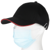 View Image 4 of 4 of Heavyweight Cotton Twill Cap with Face Mask Buttons