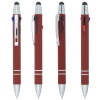 View Image 2 of 4 of Madrid Multi-Ink Soft Touch Stylus Metal Pen