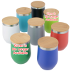 View Image 3 of 3 of Vacuum Wine Cup with Bamboo Lid - 12 oz.