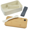 View Image 3 of 7 of Bento Box with Bamboo Cutting Board Lid - 24 hr