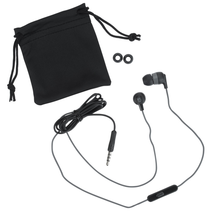 Skullcandy Ink'd Plus In-Ear Earbuds With Microphone - Black Wired Headphones