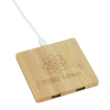View Image 2 of 8 of Bamboo Wireless Charging Pad with Hub