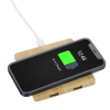 View Image 3 of 8 of Bamboo Wireless Charging Pad with Hub