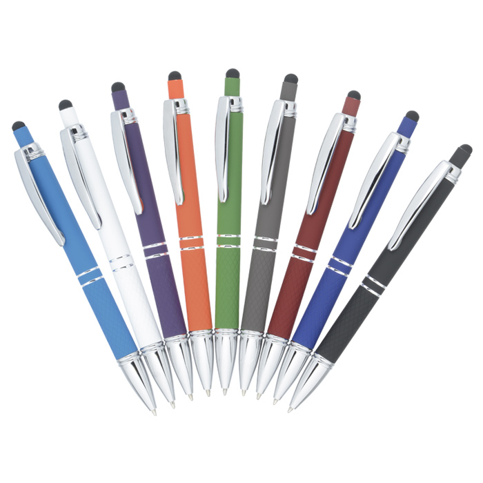 4imprint.com: Quinly Soft Touch Stylus Metal Pen - 24 hr 162316-24HR