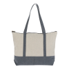 View Image 2 of 3 of Repose 10 oz. Cotton Zippered Tote - Embroidered