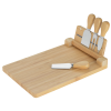 View Image 2 of 4 of 5-Piece Magnetic Bamboo Cheese Board Set