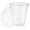 View Image 2 of 2 of Clear Soft Plastic Cup with Lid - 12 oz.