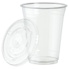 View Image 2 of 2 of Clear Soft Plastic Cup with Lid - 16 oz.