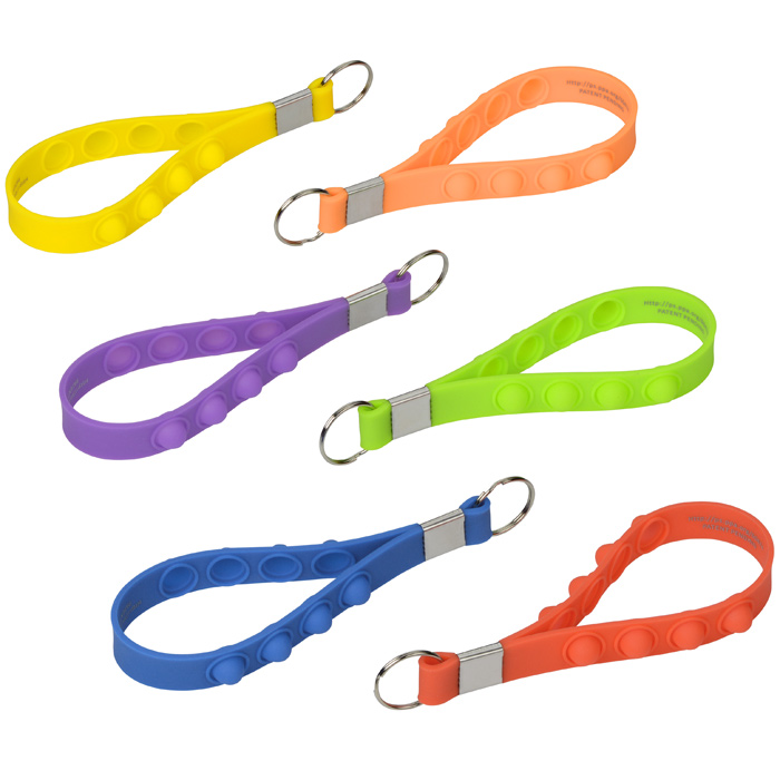 Push Pop Fidget Wrist Strap Keychain 163072