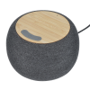 View Image 3 of 6 of Garm Fabric and Bamboo Speaker with Wireless Charging
