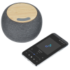 View Image 4 of 6 of Garm Fabric and Bamboo Speaker with Wireless Charging