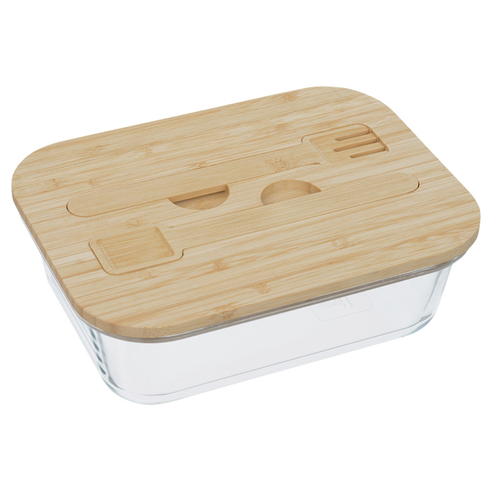 Chow Bella Glass Bento Box with Cutlery 163552