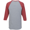 View Image 3 of 4 of Tultex Fine Jersey 3/4 Sleeve Raglan T-Shirt - Colors