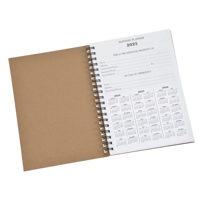 4imprint.com: Hybrid Monthly Planner Notebook 163857-M