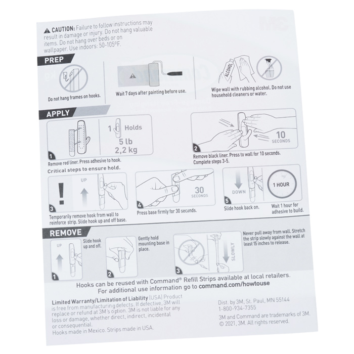 Command Brand Hook Large 164131L