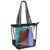 View Image 2 of 3 of Sigma Clear Zippered Tote