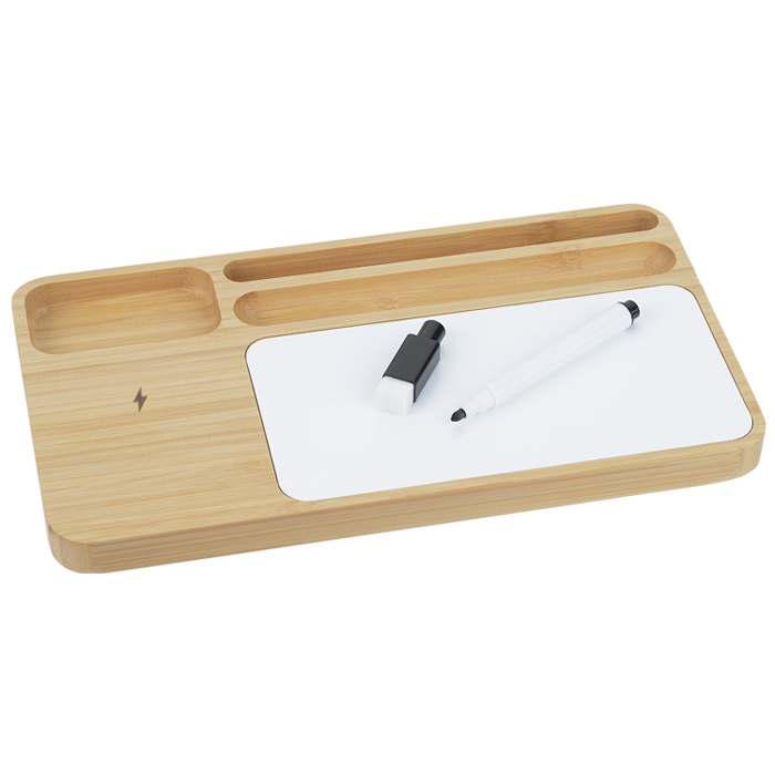 Bamboo Wireless Charger with Dry Erase Board 165933