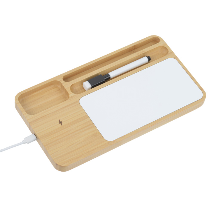 Bamboo Wireless Charger with Dry Erase Board 165933