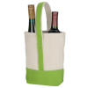 View Image 5 of 6 of Two Bottle Cotton Canvas Wine Tote