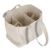 View Image 2 of 5 of Four Bottle Cotton Canvas Wine Tote