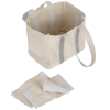 View Image 3 of 5 of Four Bottle Cotton Canvas Wine Tote