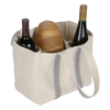 View Image 4 of 5 of Four Bottle Cotton Canvas Wine Tote