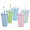 View Image 2 of 2 of Double-Wall Color Changing Tumbler with Straw - 16 oz.