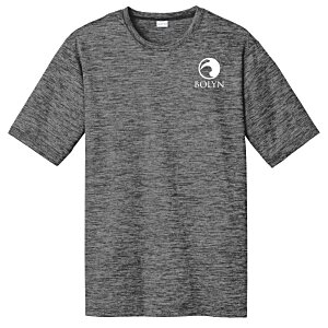 Branded gray heather men's T-shirt