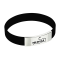 4imprint.com: Silicone Wristband with Metal Accent 128667