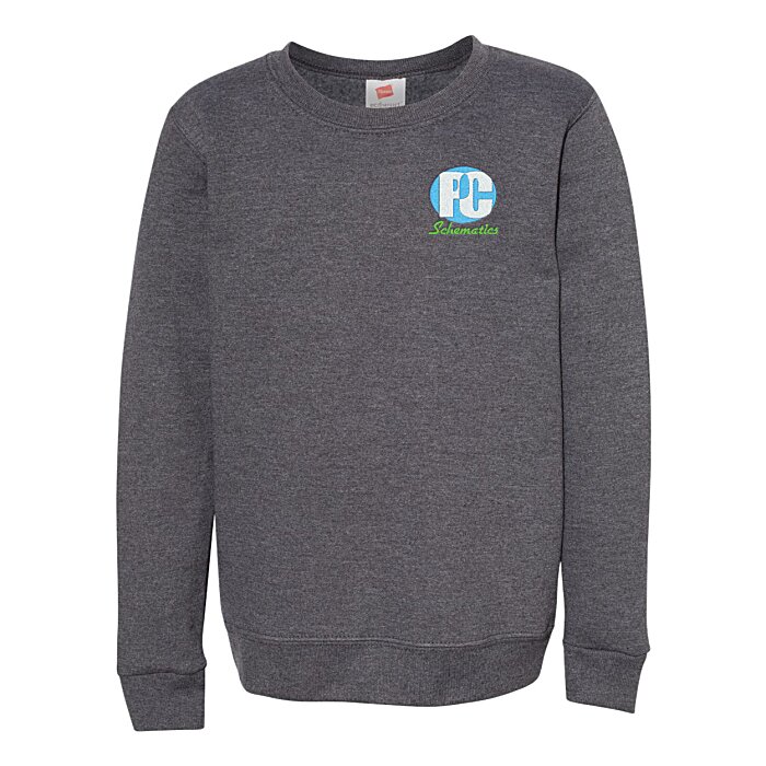 Hanes ComfortBlend Sweatshirt Youth Embroidered
