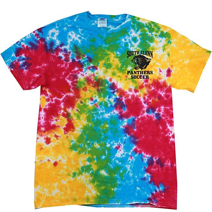 Tie Dye T Shirt Two Tone Spiral Screen 112078 Tts S