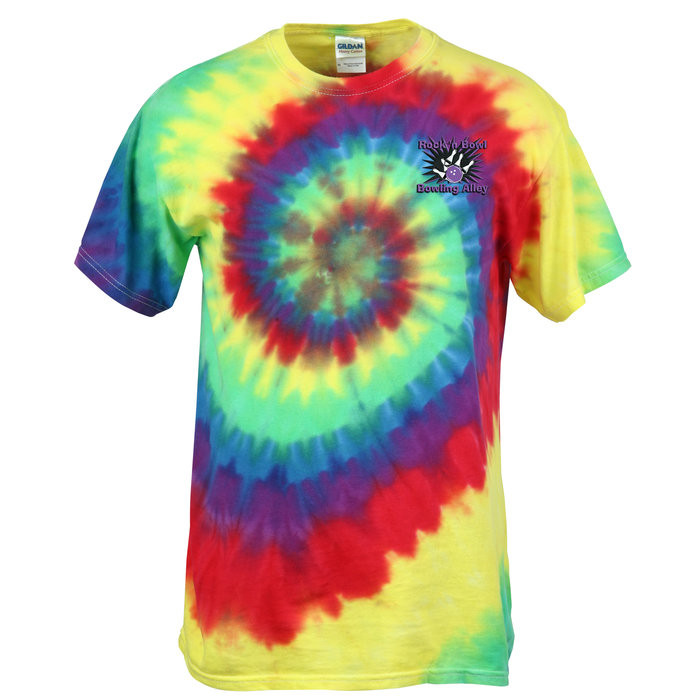 4imprint.com: Tie-Dyed Multicolor Spiral -T-Shirt - Embroidered 112108-E