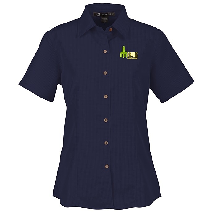 4imprint.com: Harriton Barbados Textured Camp Shirt - Ladies' 112738-L