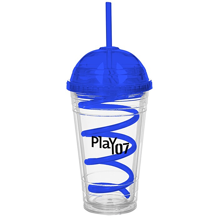 4imprint.com: Slurpy Domed Tumbler with Crazy Straw - 16 oz. 112320-DL