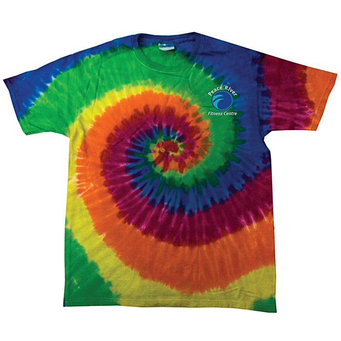 4imprint.com: Tie-Dye T-Shirt - Two-Tone Spiral - Embroidered 112078-TTS-E