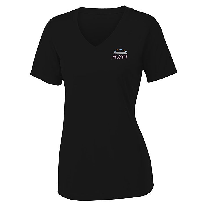 4imprint.com: Contender Athletic V-Neck T-Shirt - Ladies' - Embroidered ...