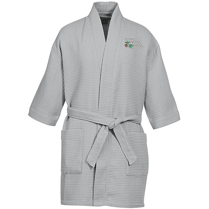 Waffle Weave Thigh Length Robe Colors 133954C
