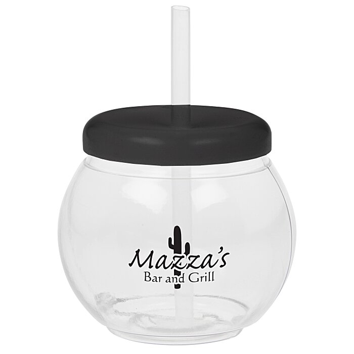 Fish Bowl Cup with Straw 20 oz. 13713320