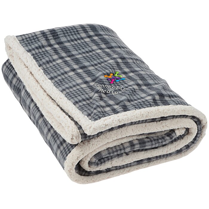 Field & Co. Sherpa Plaid Blanket 137025