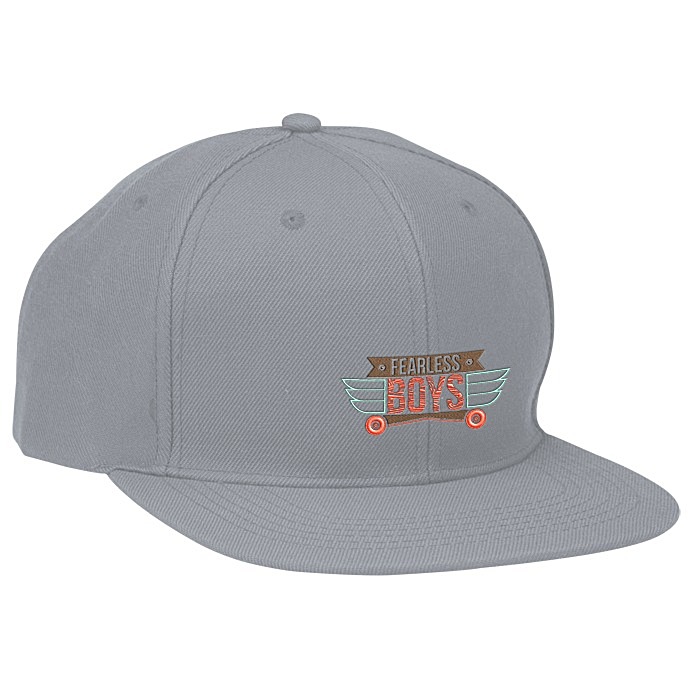 WOLVERINE Standard Panel Snapback Cap, Embroidered Logo