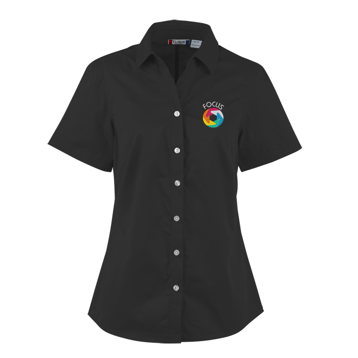 4imprint.com: Avesta Stain Resistant Short Sleeve Twill Shirt - Ladies ...