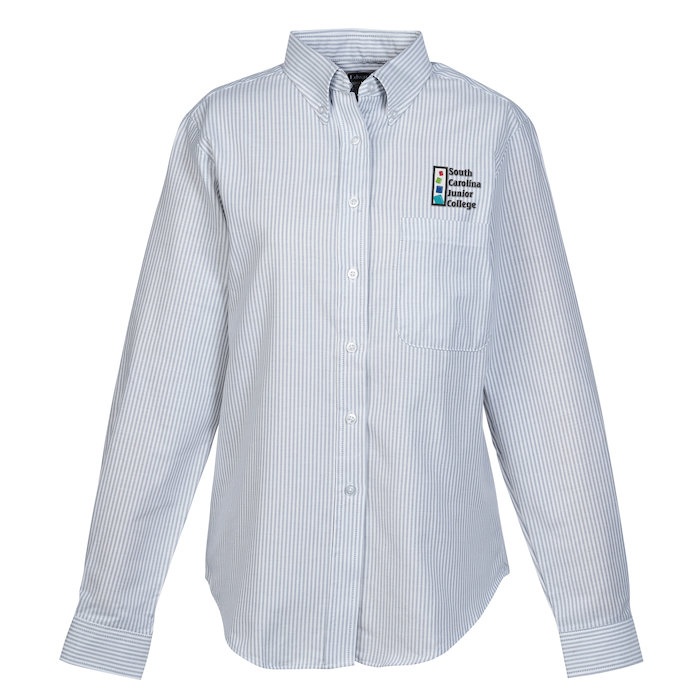 4imprint.com: Easy Care Stripe Oxford Shirt - Ladies' 133542-L-ST