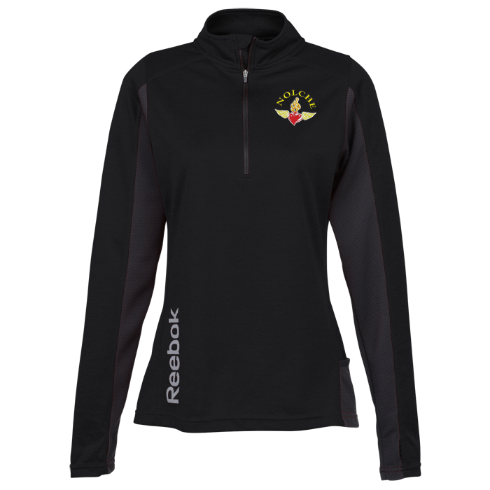 4imprint.com: Reebok Crossover 1/4-Zip Lightweight Heather Pullover - Ladies' 134699-L