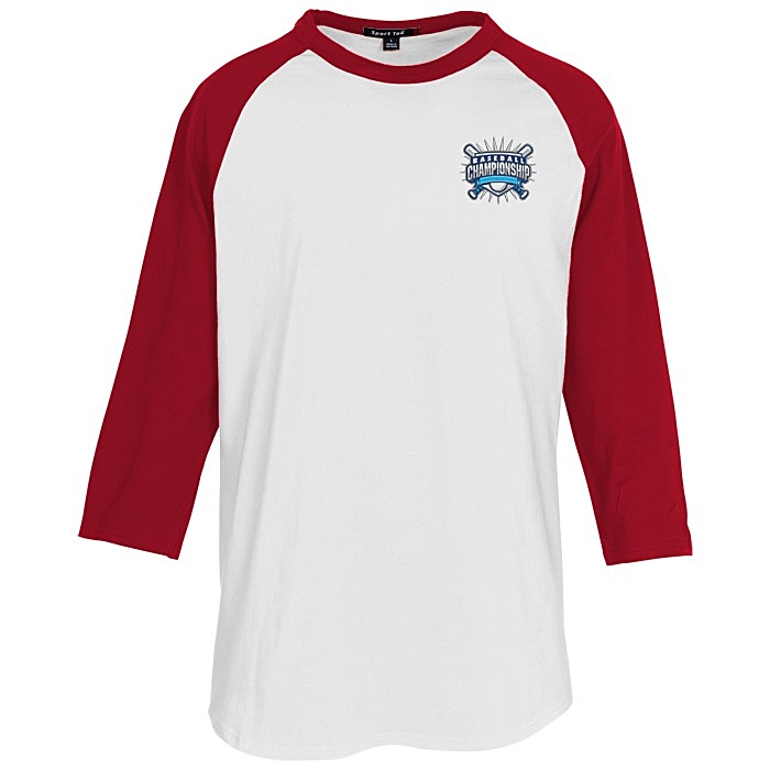 CBS Sports Fantasy Logo 3/4 Sleeve Baseball T-Shirt