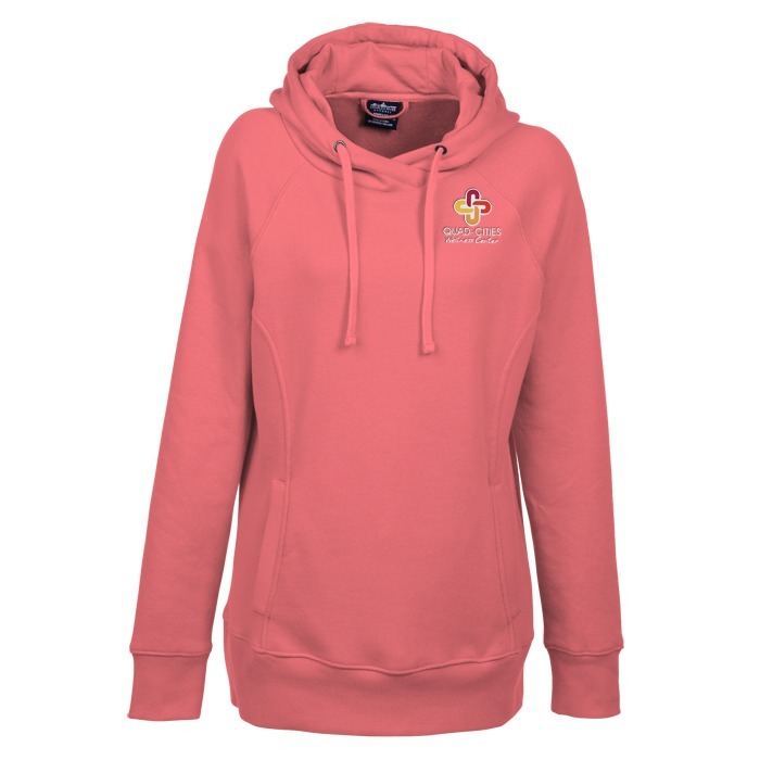 salmon color hoodie