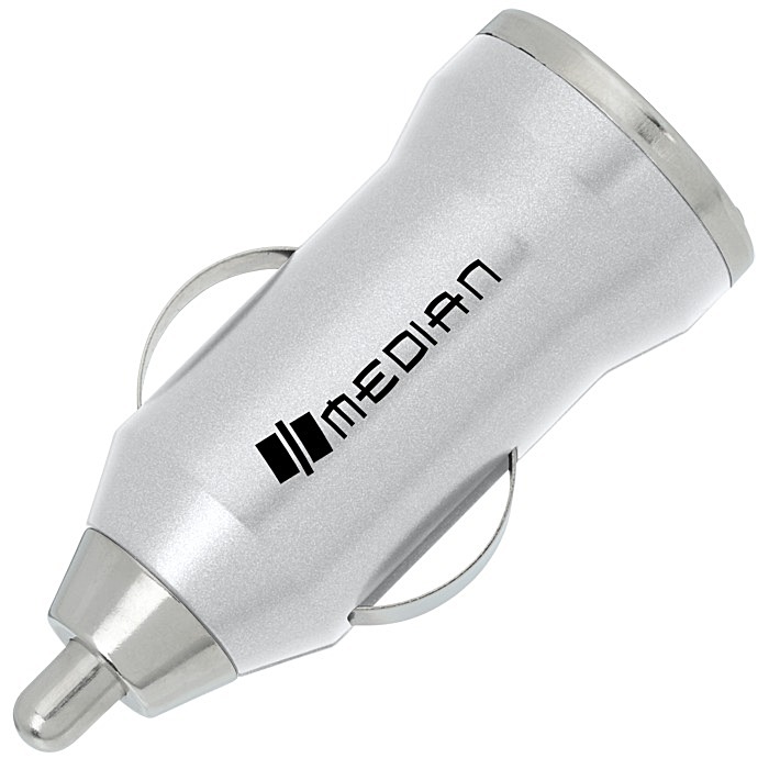Single Port USB Car Charger Metallic 24 hr 133871M24HR