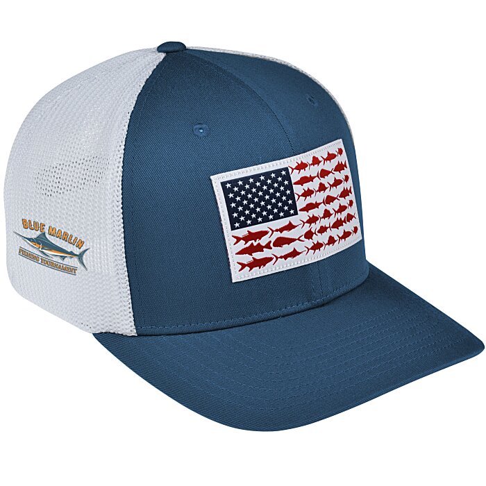 Columbia Men's Columbia Navy West Virginia Mountaineers PFG Snapback  Adjustable Hat