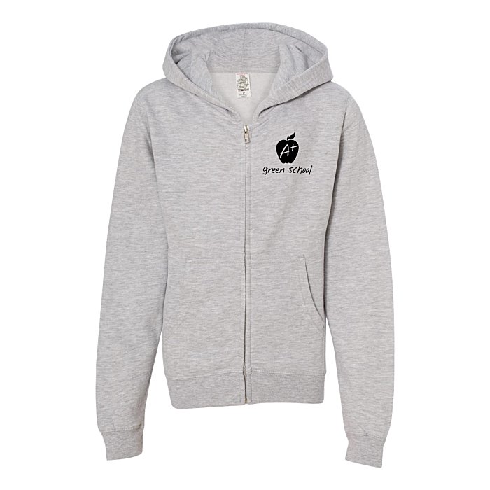 4imprint.com: Independent Trading Co. Midweight Full-Zip Hoodie - Youth ...