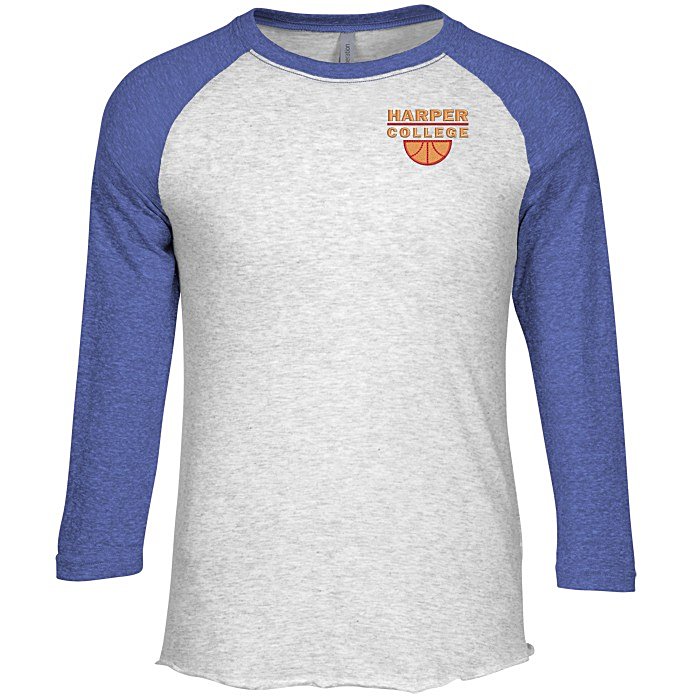 Unisex TriBlend Baseball Tee Embroidered 146146E